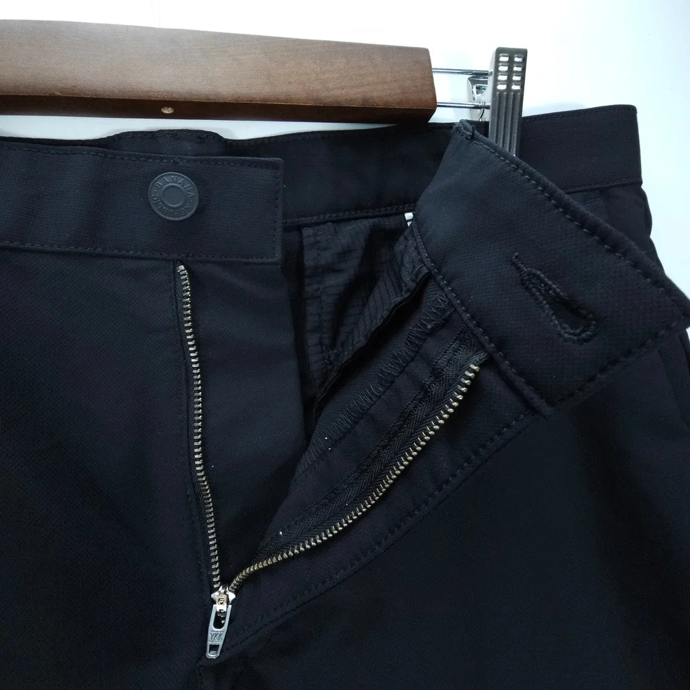 Streetwear Banana Republic Pants Men 36x29 Black Performance Chino Slim Straight